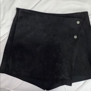 Zara Black Suede Skort